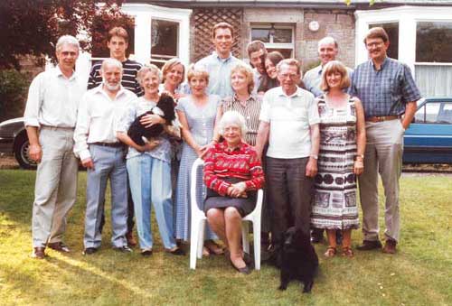 Family and Friends at the Farewell Party at Lasswade 1995